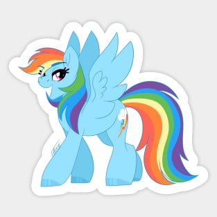 Brave Rainbow Dash Sticker